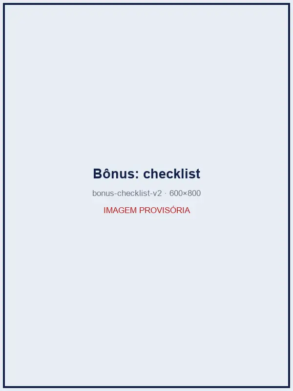 Mockup do bônus Checklist de Revisão