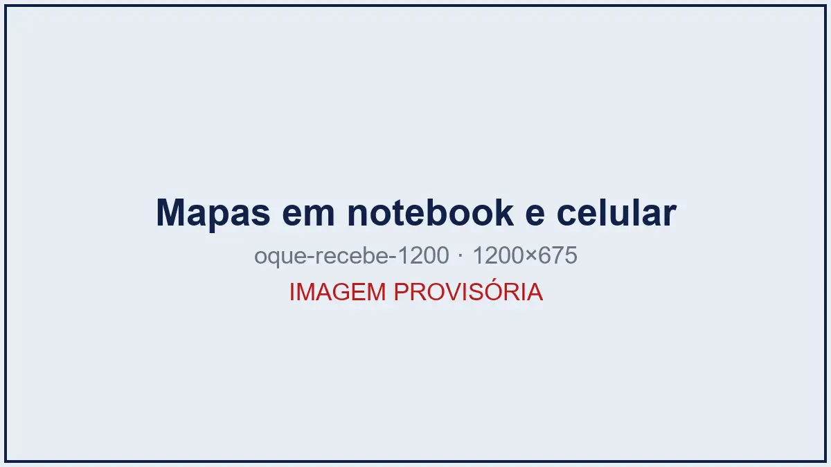 Mapas da Biblioteca Visual exibidos em notebook e celular